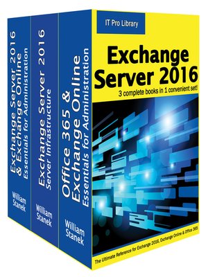 cover image of Exchange Server 2016: IT Pro Library